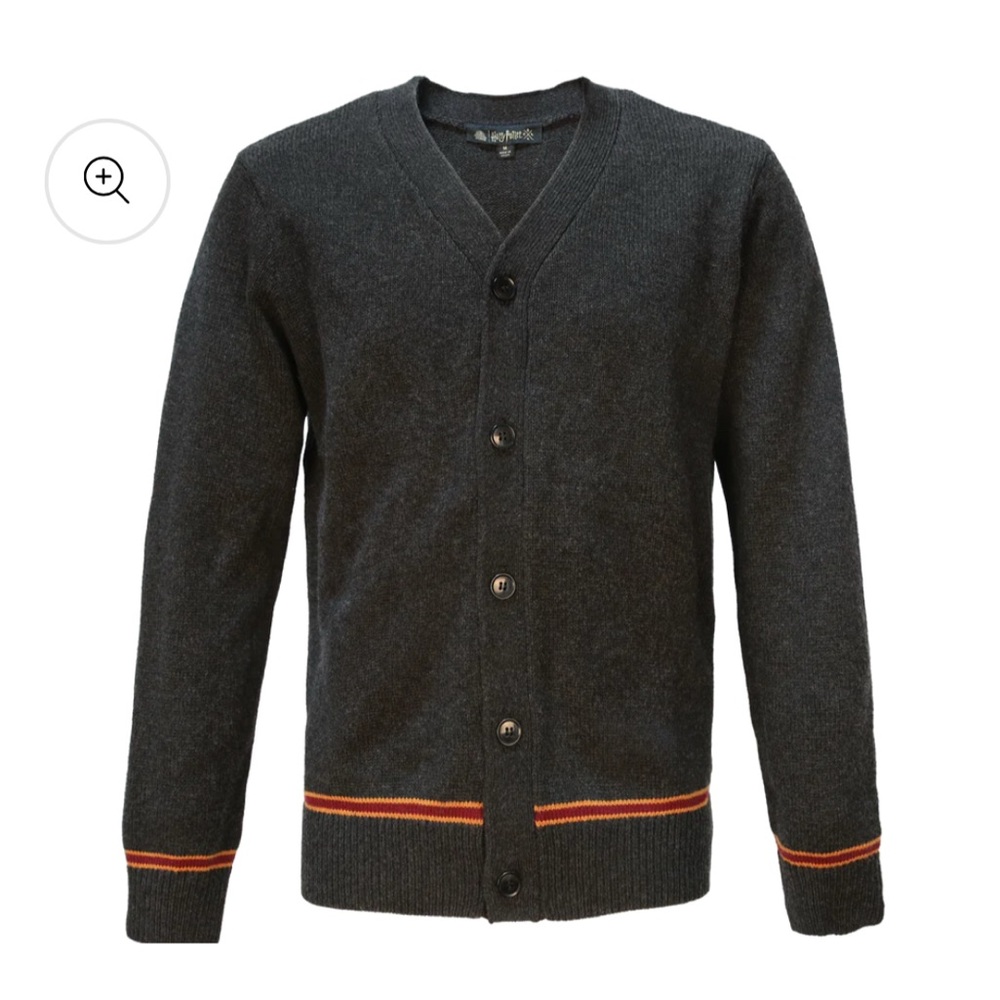 Harry Potter Gryffindor Knitted School Cardigan. Small. 100% wool